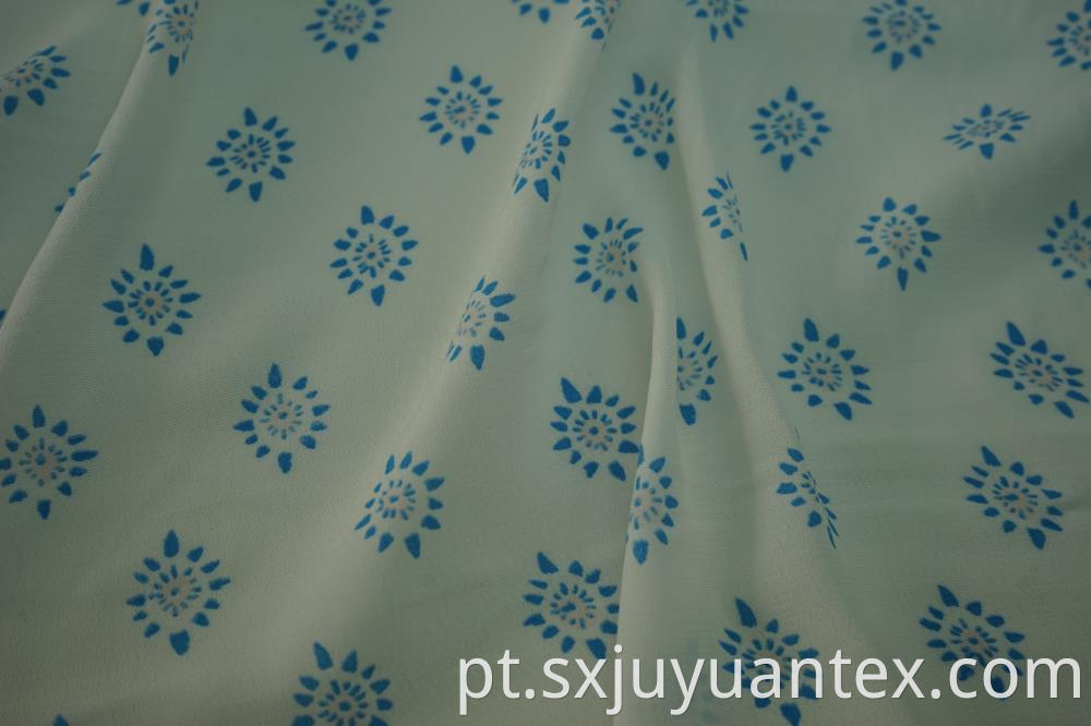 Reactive Print Viscose Crepe Fabric